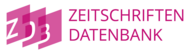 Zeitschriftendatenbank (ZDB)